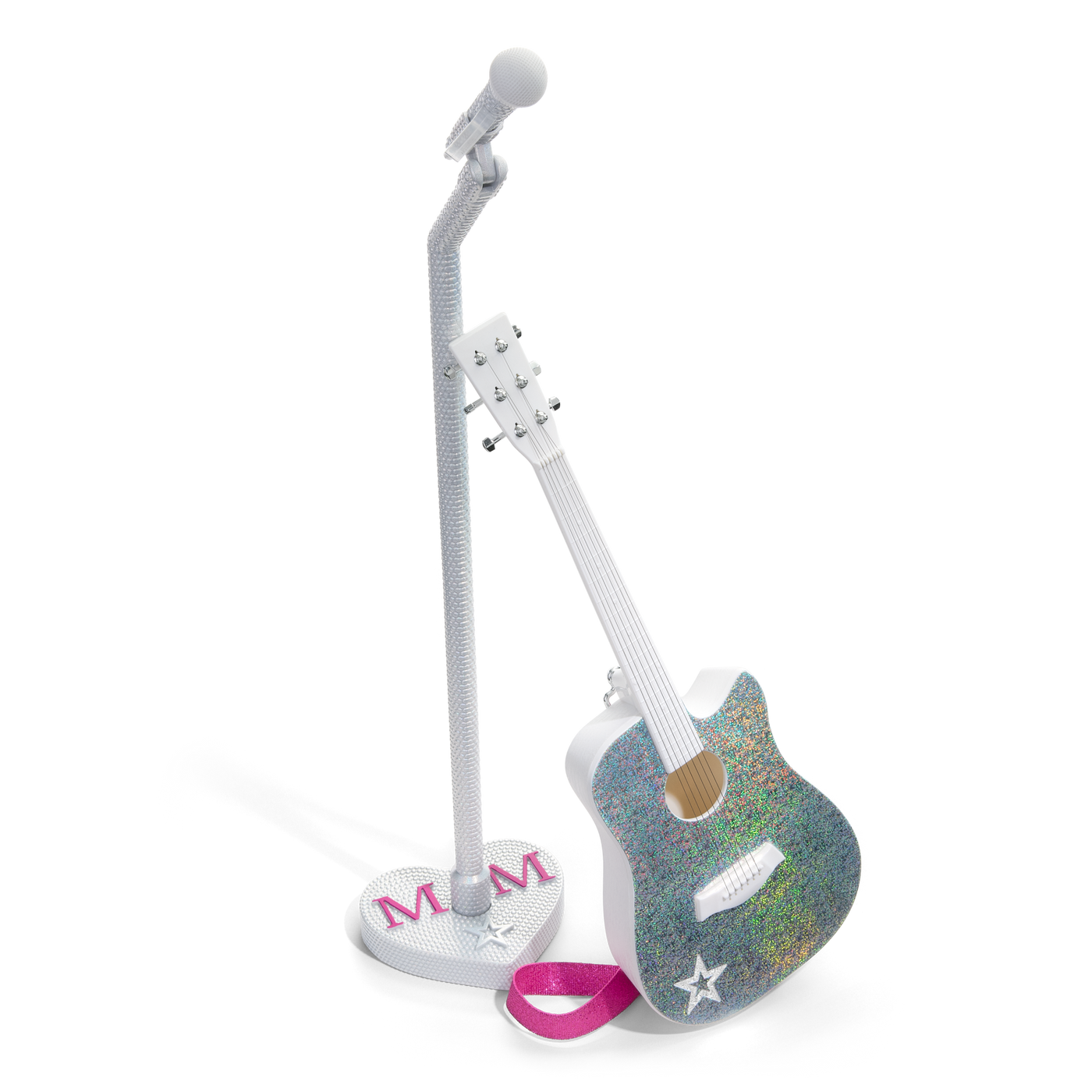 American Girl® x Megan Moroney Guitar & Mic Stand for 18-inch Dolls X6