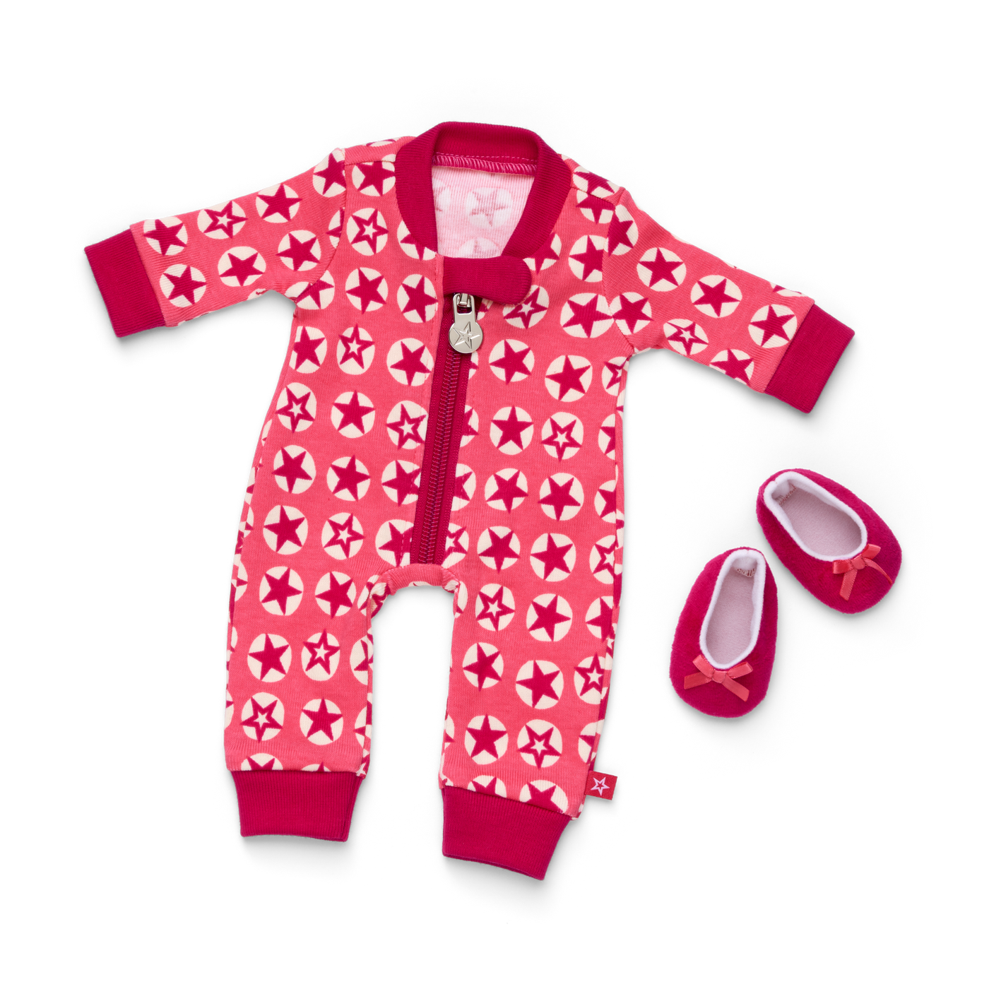 American Girl® x Hanna Andersson Berry Bright Stars Pajamas for Bitty Baby® Dolls O7