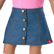 Truly Me™ 18-inch Doll #117 with wavy dark-brown hair Q3