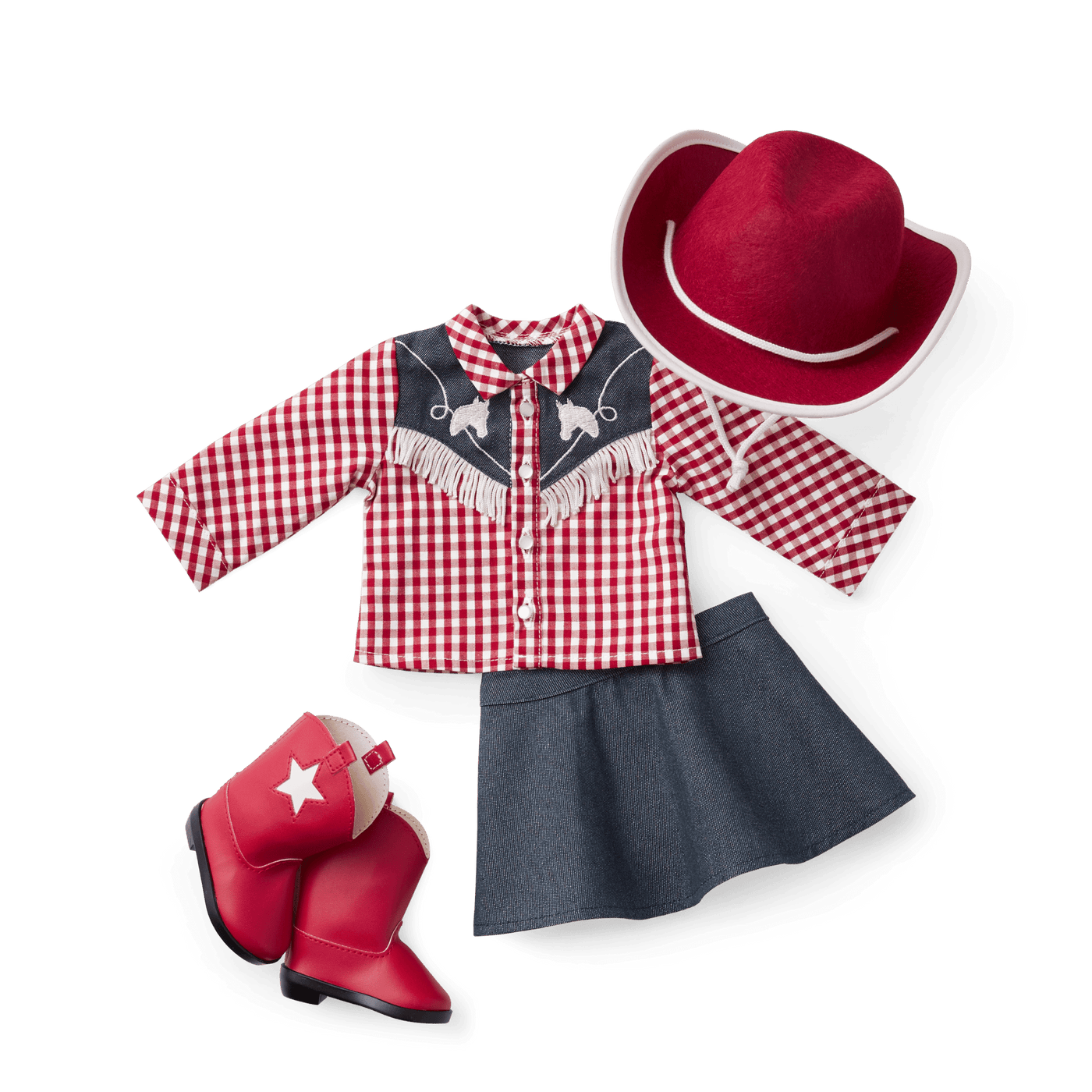 Maryellen's™ Cowgirl Costume for 18-inch Dolls (Historical Characters) B7