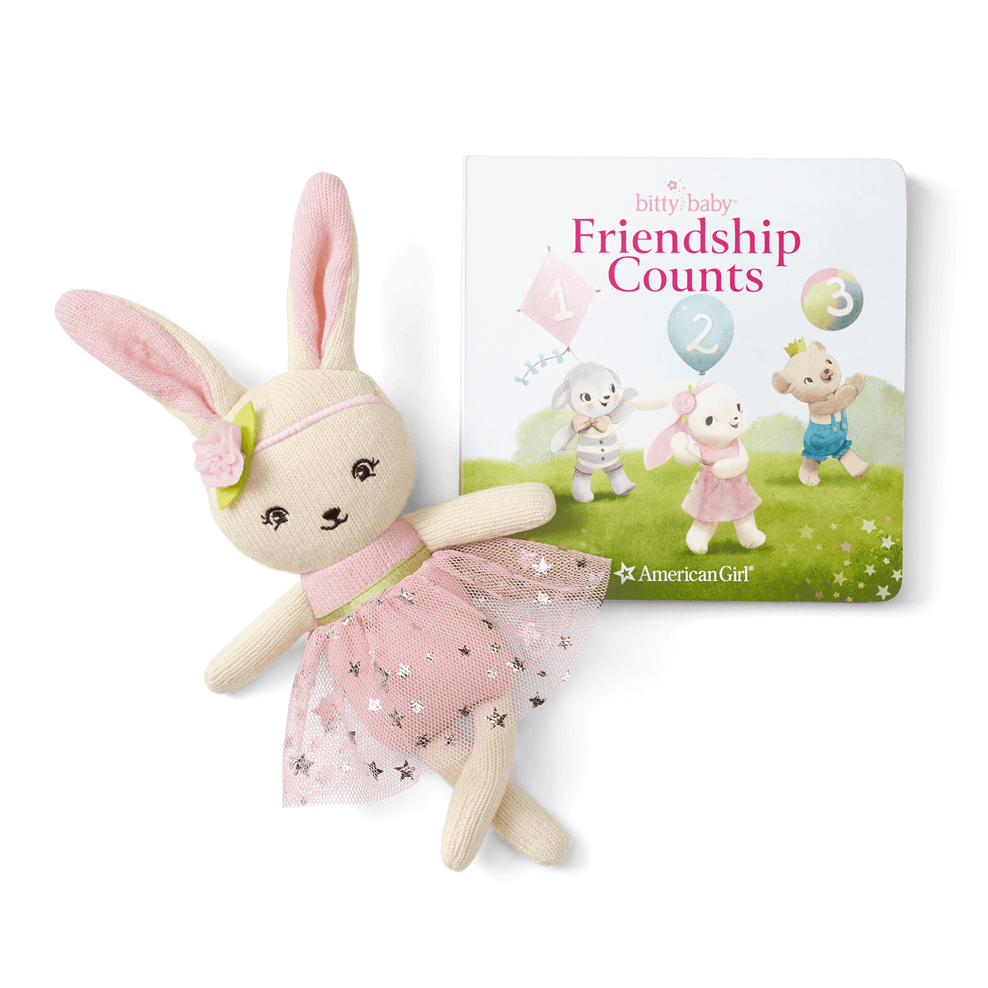Bitty’s™ Bunny Friend & Friendship Counts Board Book V8