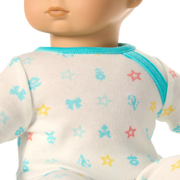 Bitty Baby® Doll #4 with black hair in Pastel Blue J1