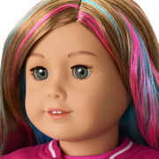 Truly Me™ 18-inch Doll #101 with wavy caramel hair Q9