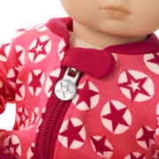 American Girl® x Hanna Andersson Berry Bright Stars Pajamas for Bitty Baby® Dolls O7
