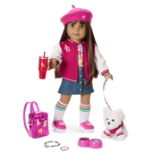 Truly Me™ 18-inch Doll #122 with straight dark-brown hair P4