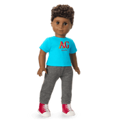 Truly Me™ 18-inch Doll #113 with curly dark-brown hair E5