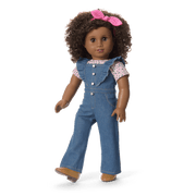 Western Flowers Denim Jumpsuit for 18-inch Dolls C3