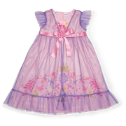 Royal Ruffles Nightie & Robe for Little Girls S4