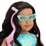 Shimmering Sea Turtle Backpack & Accessory Set for 18-inch Dolls Y5