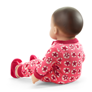 American Girl® x Hanna Andersson Berry Bright Stars Pajamas for Bitty Baby® Dolls O7