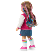 Truly Me™ 18-inch Doll #101 with wavy caramel hair Q9