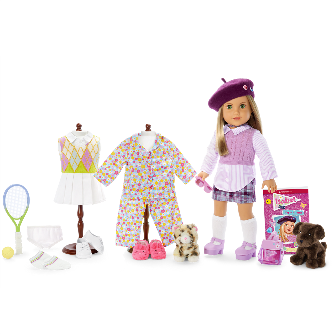 ’90s Twins Isabel’s™ Tennis Gift Set (Historical Characters) L1