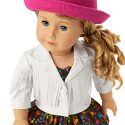 Courtney’s™ White Fringe Jacket for 18-inch Dolls (Historical Characters) R6