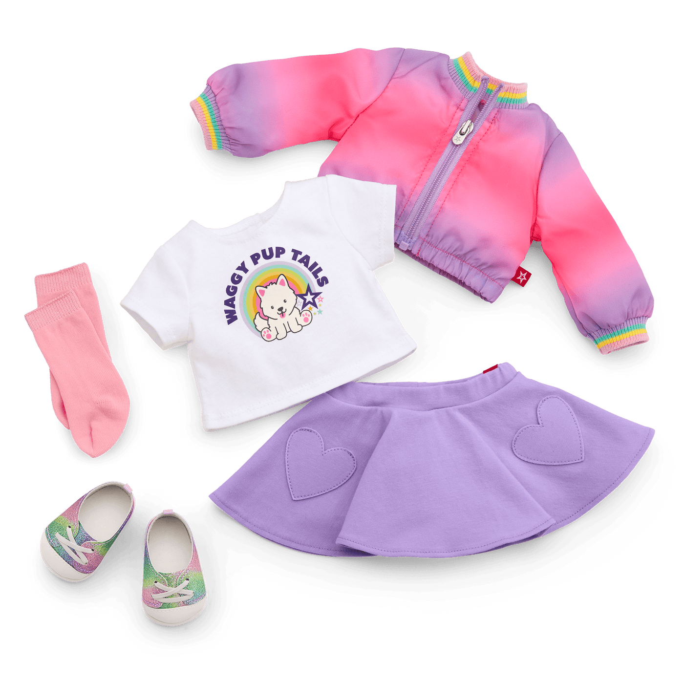 Summer’s™ Waggy Pup Tails™ Outfit for 18-inch Dolls (Girl of the Year™ 2025) K9