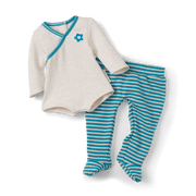 Bitty Baby® Doll #5 with dark brown hair in Soft Blue C0