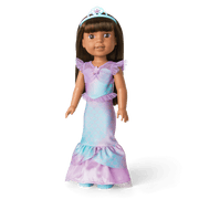 2-in-1 Sparkly Mermaid Outfit for WellieWishers™ Dolls O7