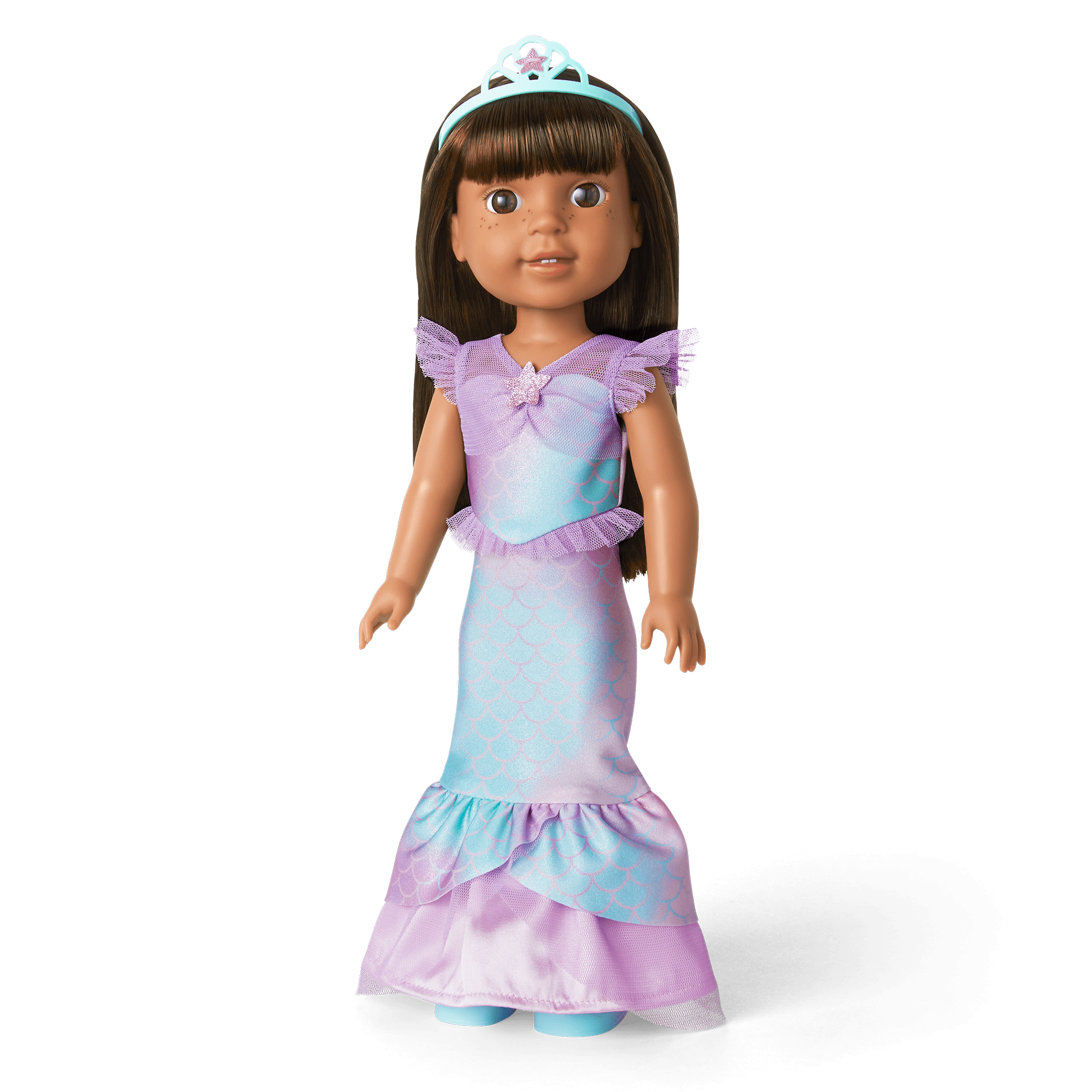 2-in-1 Sparkly Mermaid Outfit for WellieWishers™ Dolls O7