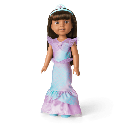 2-in-1 Sparkly Mermaid Outfit for WellieWishers™ Dolls O7