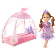Royal Canopy Bed for WellieWishers™ Dolls Z7