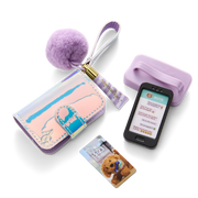 Purple Pom Phone & Accessories for 18-inch Dolls P0