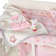 Dots & Blooms Changing Table with Storage O7