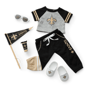 American Girl® x NFL New Orleans Saints Fan Outfit & Accessories for 18-inch Dolls G9