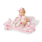 Bitty Baby® Doll #6 with red hair Care & Play Set X3