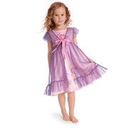 Royal Ruffles Nightie & Robe for Little Girls H7
