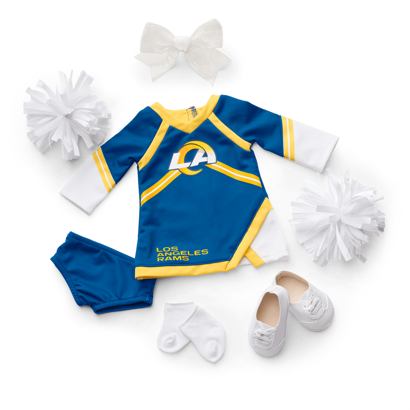 American Girl® x NFL Los Angeles Rams Cheer Uniform for 18-inch Dolls X3