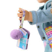 Purple Pom Phone & Accessories for 18-inch Dolls P0