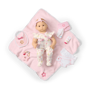 Bitty Baby® Doll #6 with red hair Care & Play Set X3