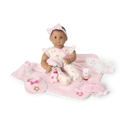 Bitty Baby® Doll #5 with brown hair Care & Play Set K5