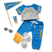 American Girl® x NFL Los Angeles Chargers Fan Outfit & Accessories for 18-inch Dolls V3