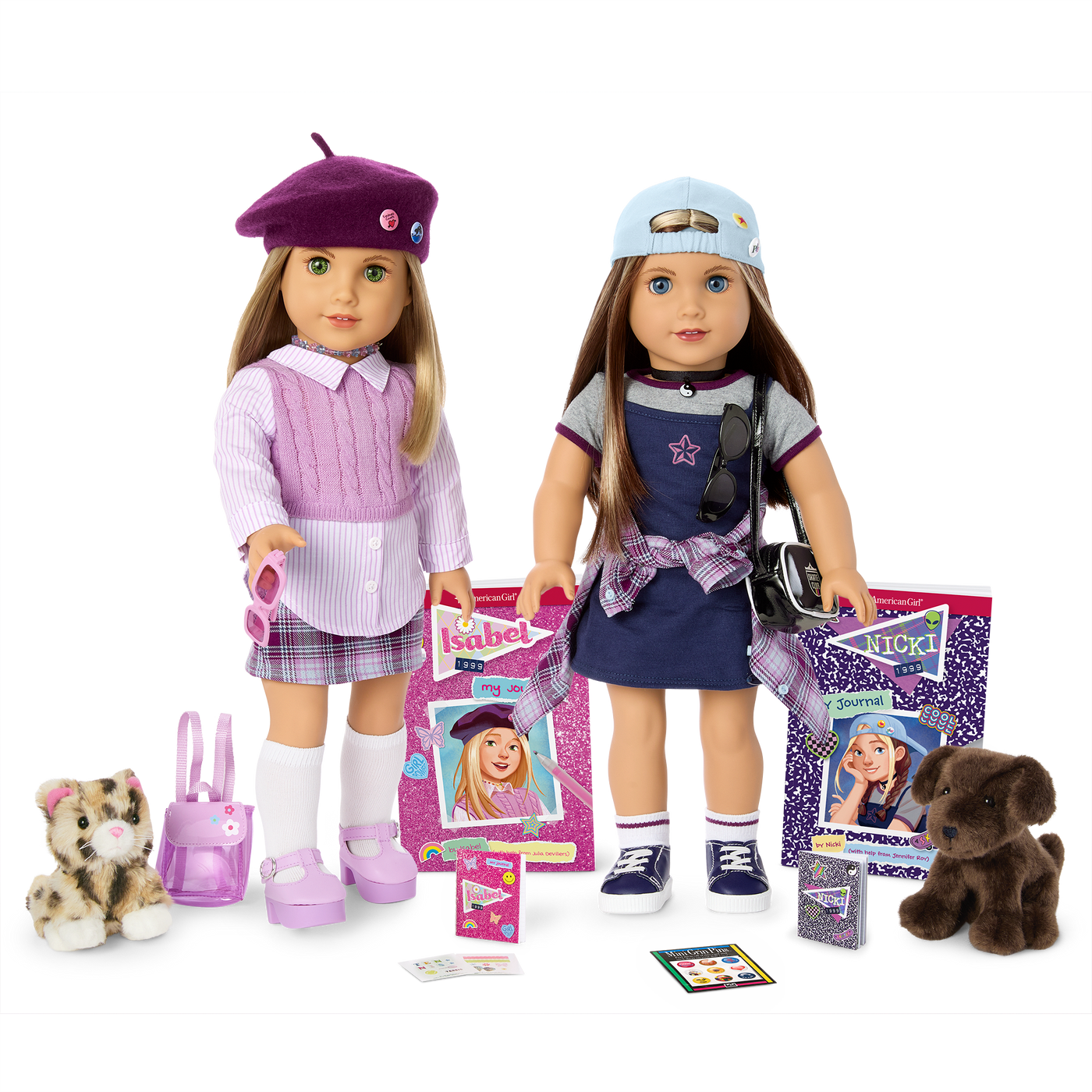 ’90s Twins Isabel™ & Nicki™ Gift Set (Historical Characters) W3