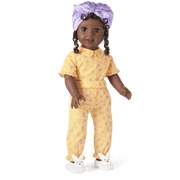 Claudie's™ Yellow Bloom Pajamas for 18-inch Dolls (Historical Characters) E9