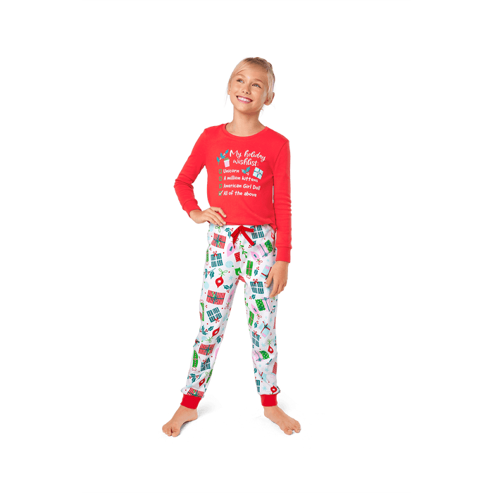 Holiday Wish List PJs for Girls X7