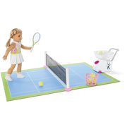 Isabel™ & Nicki's™ 2-in-1 Tennis Court & Skate Spot for 18-inch Dolls (Historical Characters) U6