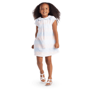 Sunny Flowers Dress for Little Girls T0