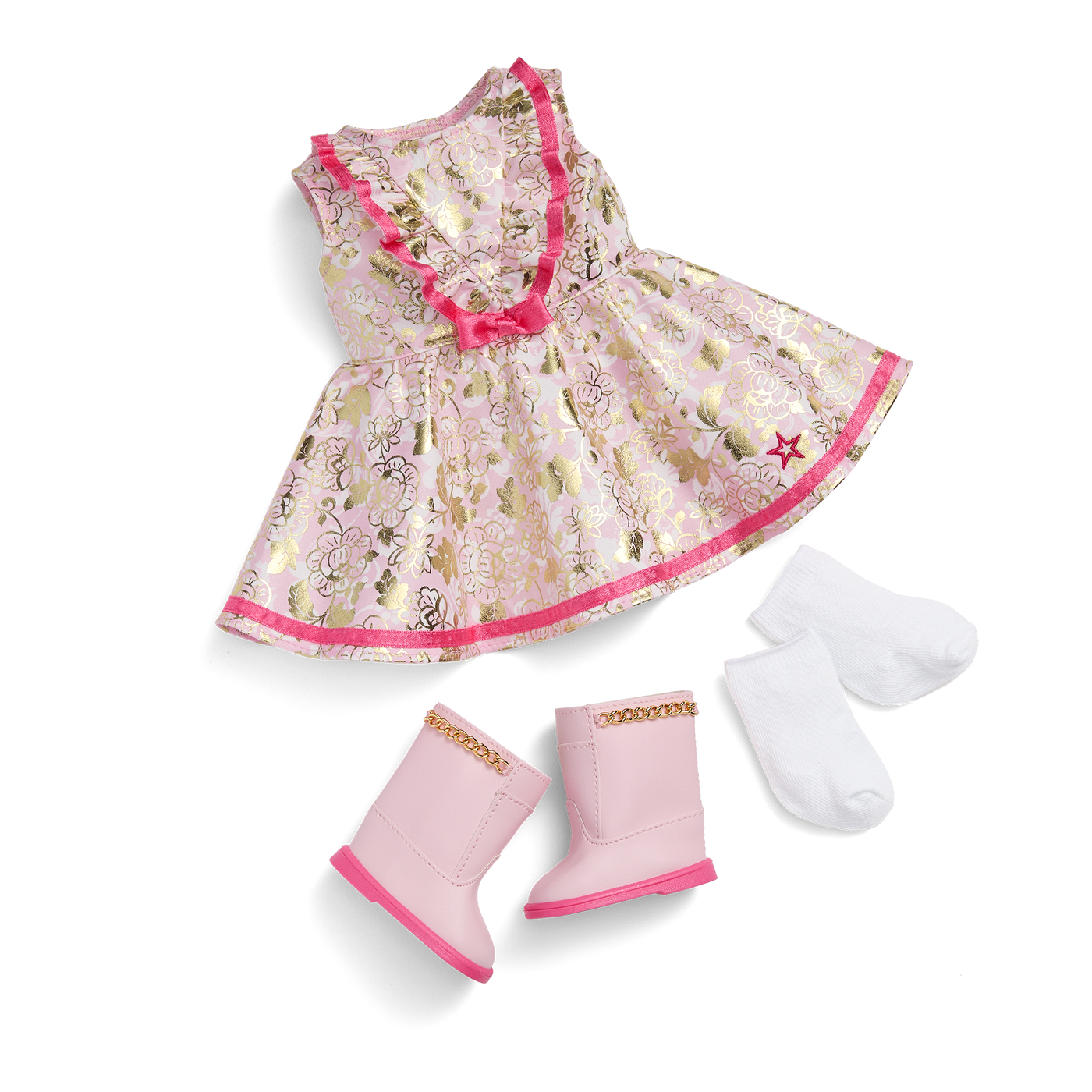 Floral Fashion Outfit for 18-inch Dolls I1