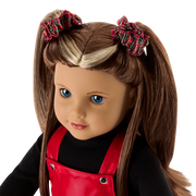 Nicki’s™ Red Vinyl Jumper Outfit for 18-inch Dolls (Historical Characters) Q3