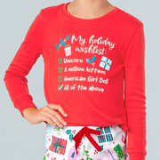 Holiday Wish List PJs for Girls X7