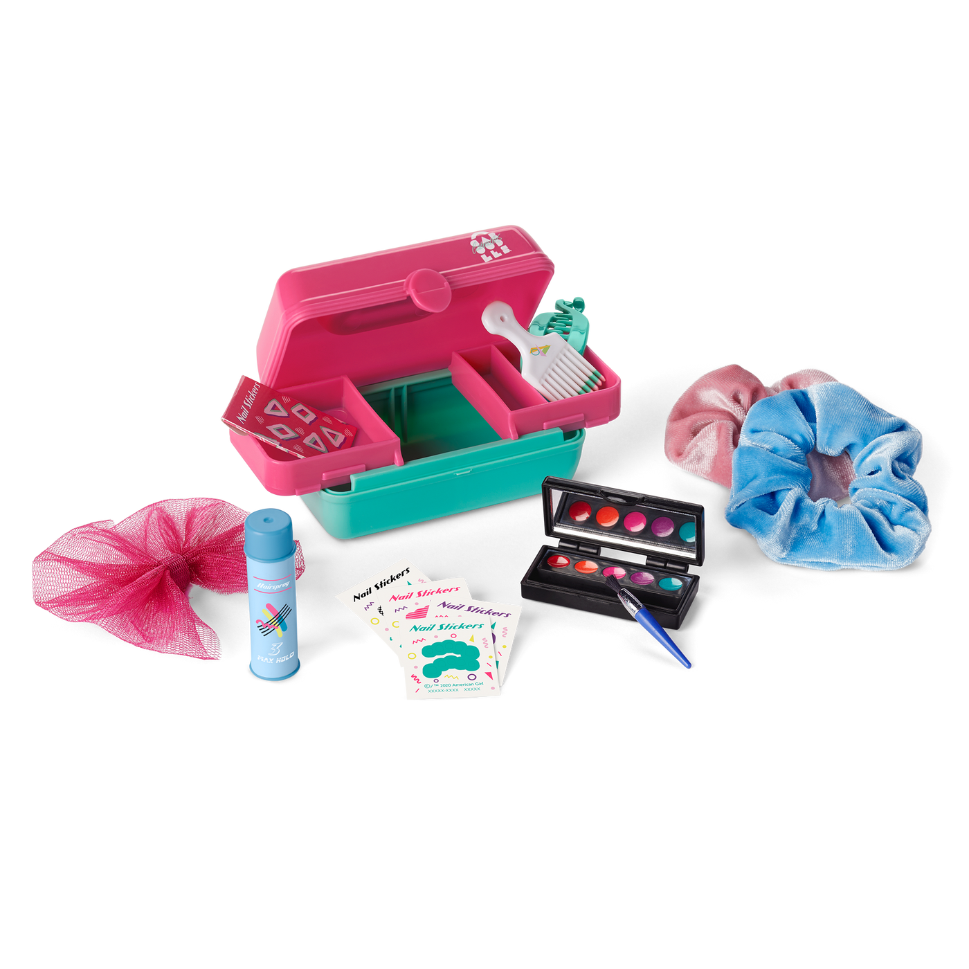 Courtney's™ Caboodles® & Hair Accessories Kit for 18-inch Dolls (Historical Characters) Y1