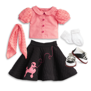 Maryellen's™ Poodle Skirt Outfit for 18-inch Dolls (Historical Characters) S0