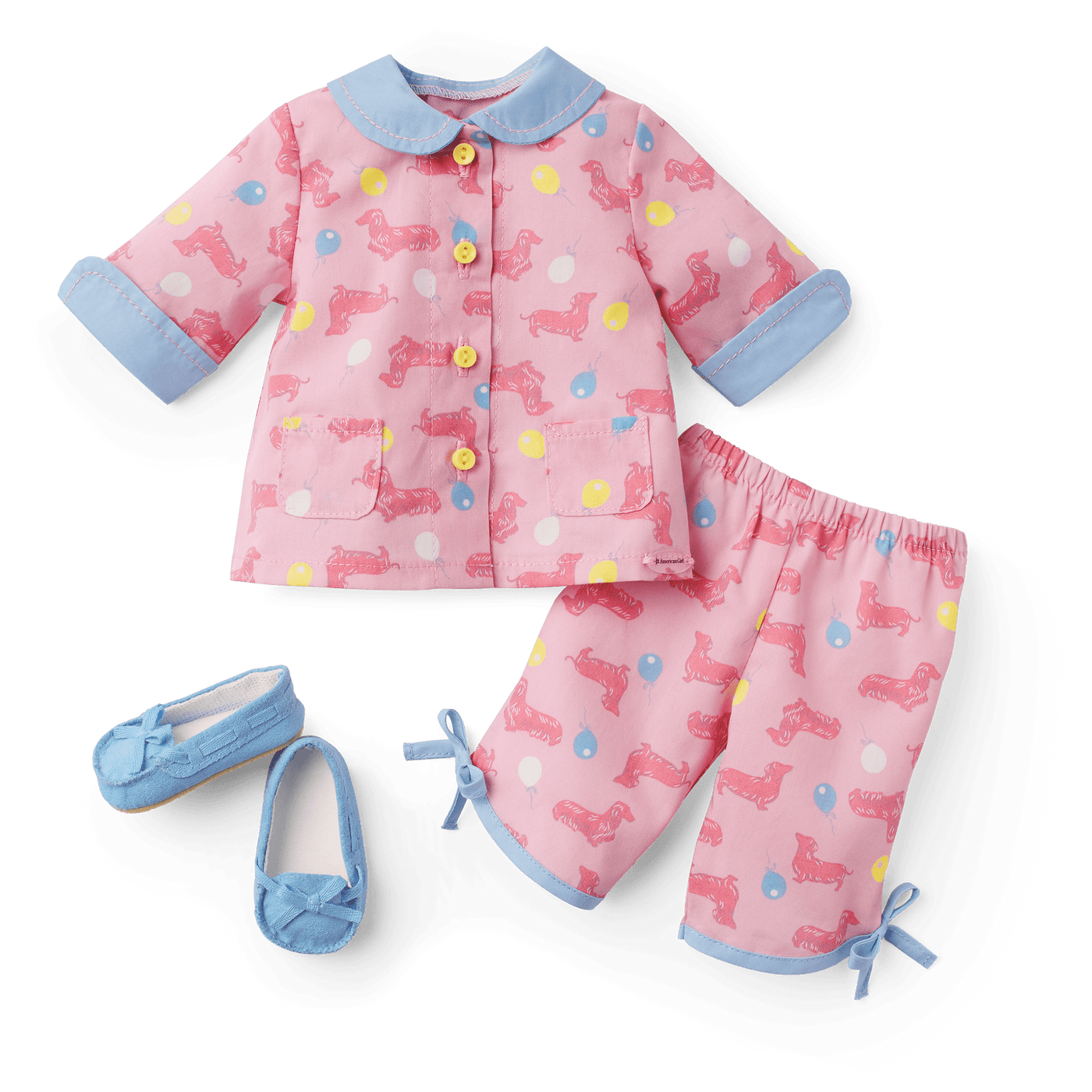 Maryellen’s™ Dachshund Pajamas for 18-inch Dolls (Historical Characters) D3