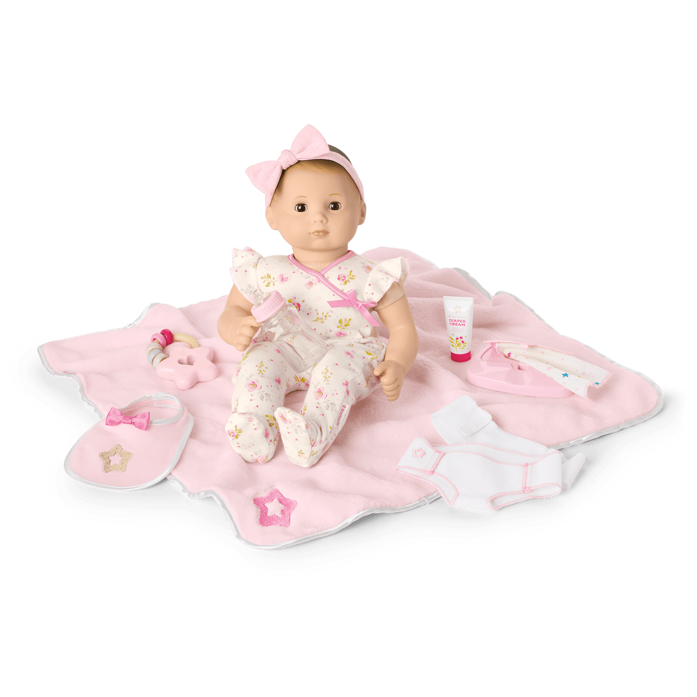 Bitty Baby® Doll #2 with brown hair Care & Play Set J9