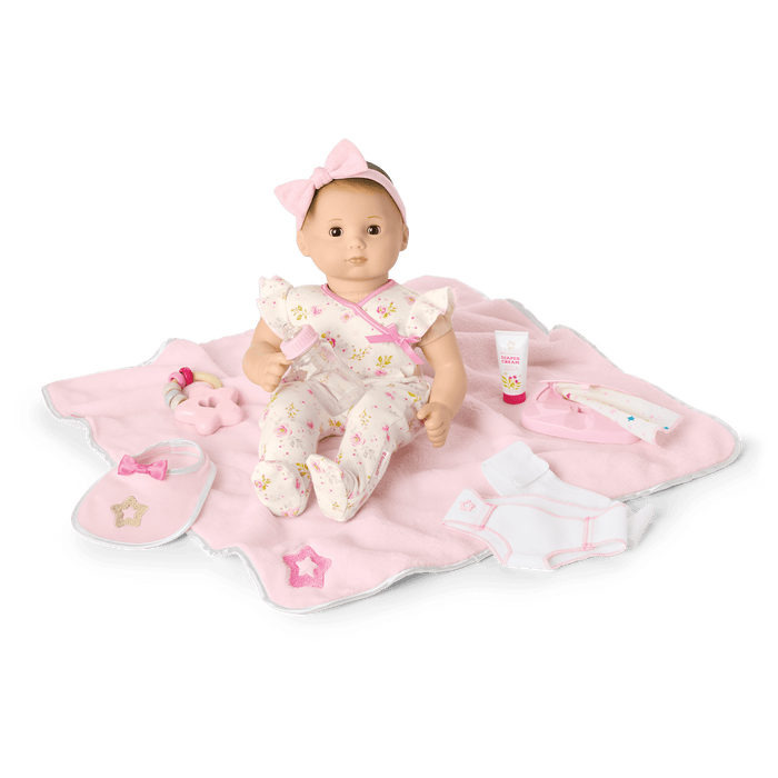 Bitty Baby® Doll #2 with brown hair Care & Play Set J9