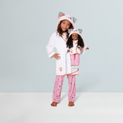Comfy Puppy Robe Set for Girls & 18-inch Dolls B5