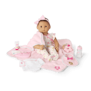 Bitty Baby® Doll #4 with black hair Care & Play Set G6