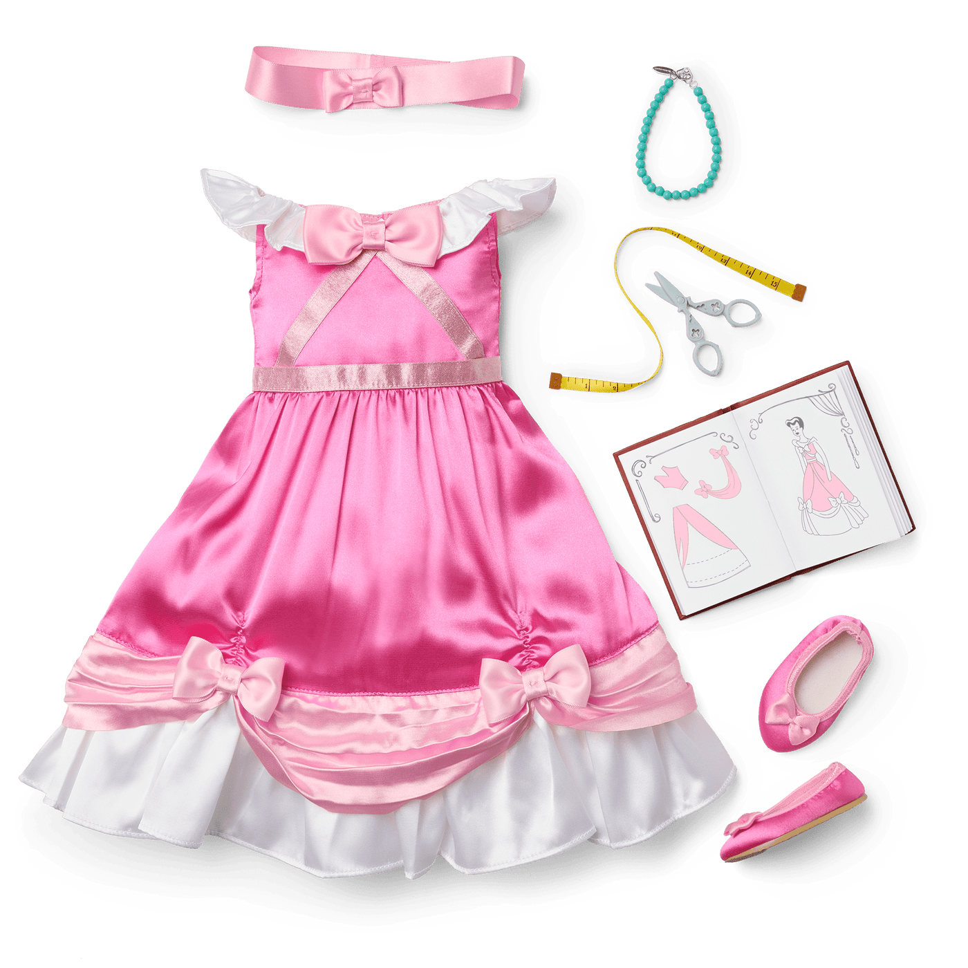 American Girl® Disney Princess Cinderella Original Ball Gown & Accessories for 18-inch Dolls K9