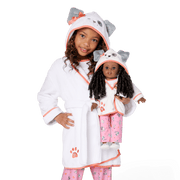 Comfy Puppy Robe Set for Girls & 18-inch Dolls B5